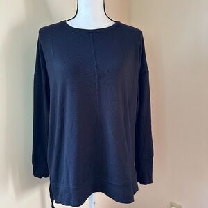 *TIME AND TRU* Black Long Sleeve Center Seam Fashion Sweater Size Small …